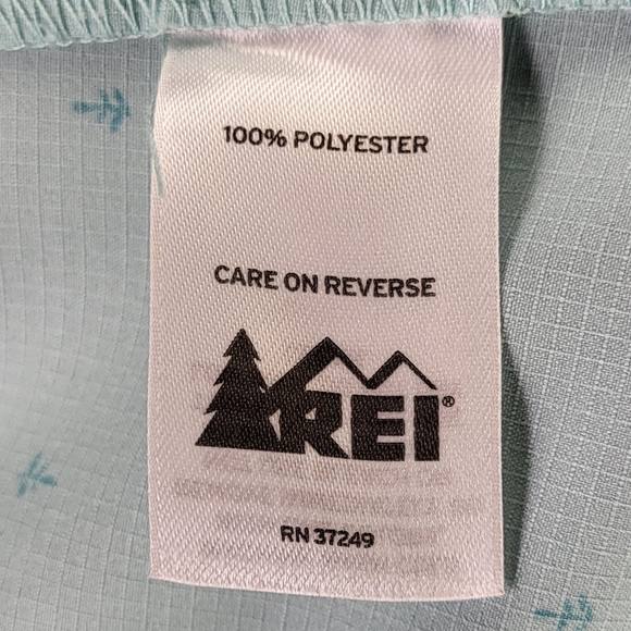 REI Sahara Short Sleeve Shirt light green w Anchors size Medium - Picture 10 of 11